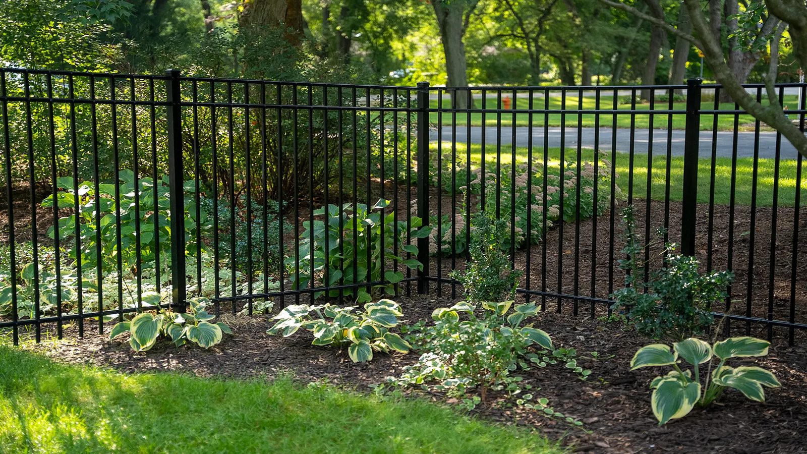 Front Yards — aluminum fence
