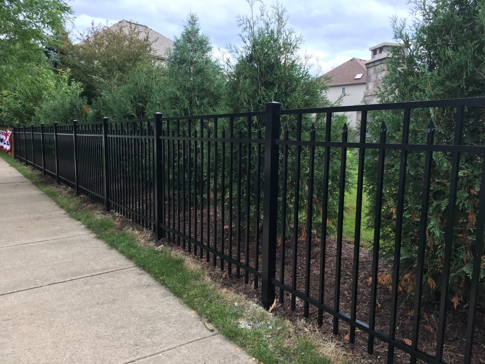 Won't Rust or Rot — aluminum fence