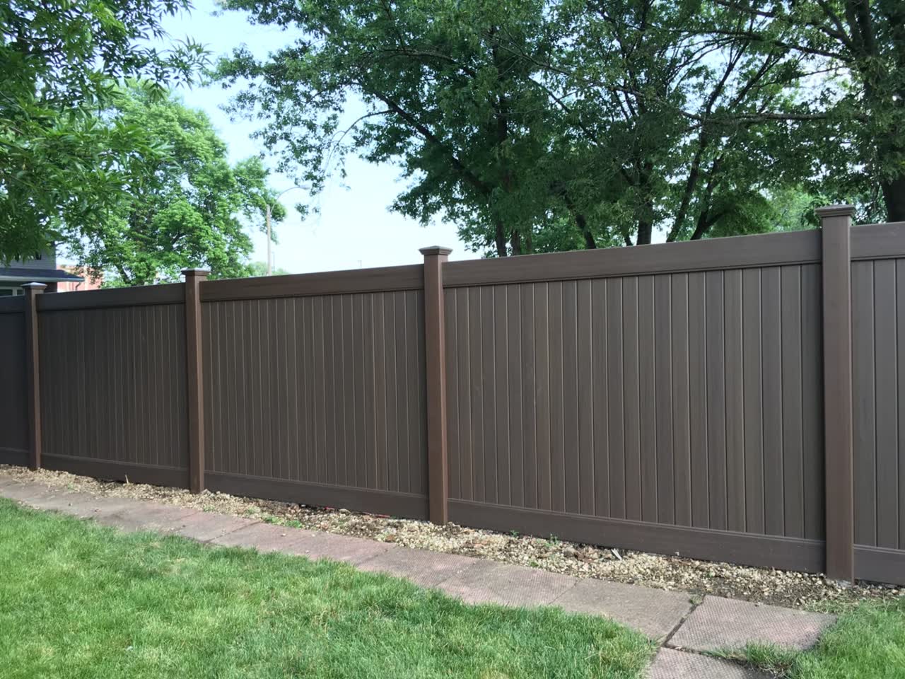 Clean, Crisp Curb Appeal — vinyl fence