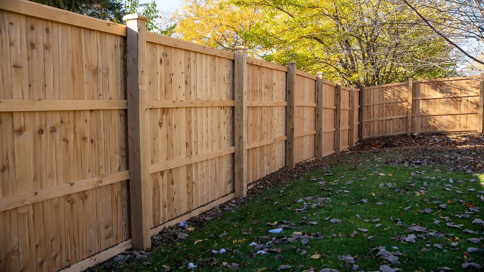 Total Privacy — cedar wood fence